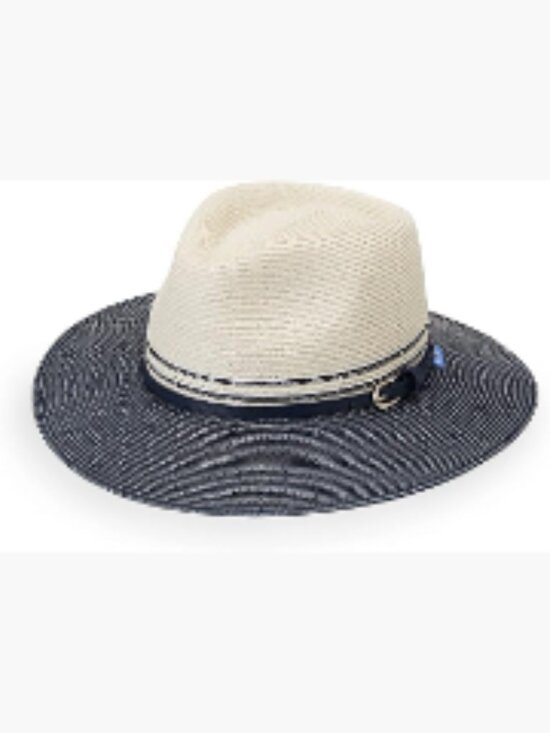 UPF 50+ Petite Packable Fedora Sun Hat with Adjustable Drawstring main image 5